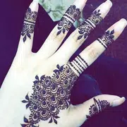 Stylish Finger Mehndi design