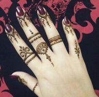 Finger Mehndi designs پوسٹر