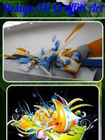 Poster Progettazione 3D Graffiti Art