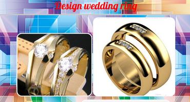 Design wedding ring Cartaz