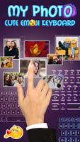 Süße Tastatur Emoji mit Eigenem Bild Plakat