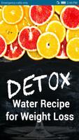 Recettes d'eau Detox pour la perte de poids Affiche