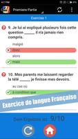 Exercice de langue Française capture d'écran 3