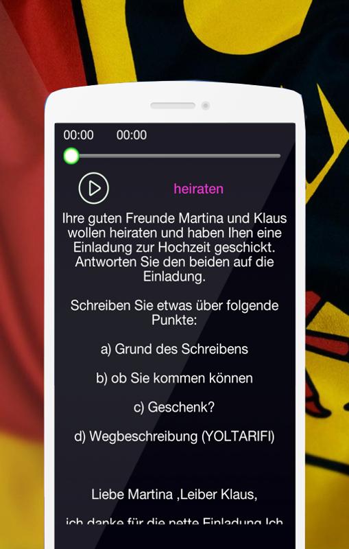 Deutsche Brief B1 Prüfung Audio для андроид скачать Apk