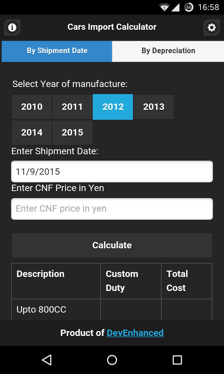 Cars Import Calculator APK for Android Download