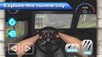 Devastated city SUV Sim Affiche