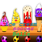 Lear Color With Ice Cream Soccer Balls For kids icône
