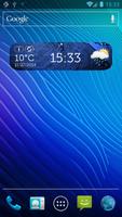 Widget horloge numérique meteo capture d'écran 2