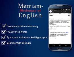 Free Meriam English Dictionary Affiche