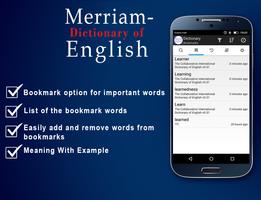 Free Meriam English Dictionary capture d'écran 2