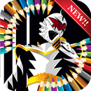 Dino Thunder Ranges Coloring Book For Kids APK