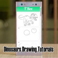 Tutoriais de desenho de dinossauros imagem de tela 2