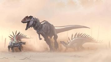 برنامه‌نما Dinosaurs wallpaper عکس از صفحه