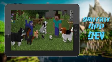 More Dogs Pets MOD FOR MCPE poster