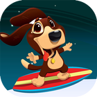 Dog surfer 아이콘