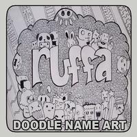 Doodle Name Art-poster
