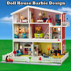 maison de poupée barbie design icône