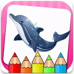 Descargar APK de Dibujos para colorear de delfines juego de dibujo