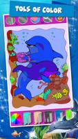 Dolphins Coloring Book syot layar 1