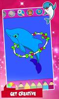 Dolphins Coloring Book syot layar 3