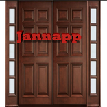 double wooden door design