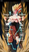 Dragon Z Super Saiyan - Goku Keyboard Affiche