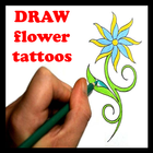 Draw Flower Tattoo step by step icône