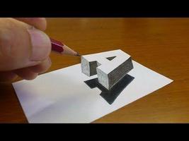 Draw 3D Step By Step Plakat