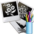 flores fáciles de dibujar icono