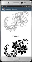 easy flowers  to draw Affiche