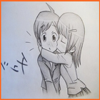 Drawing Anime Romance Ideas آئیکن
