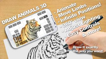 Draw Animals 3D Poster