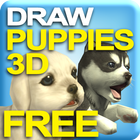 Draw Puppies 3D Free আইকন