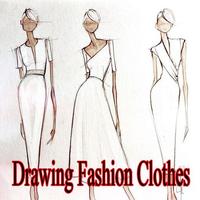 Drawing Fashion Clothes Design Affiche