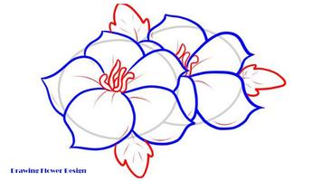 Drawing Flower Design capture d'écran 1