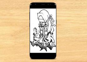 Menggambar Graffiti Karakter Terbaru screenshot 3