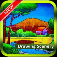 Drawing Scenery Affiche