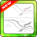 Drawing dinosaurs step by step APK