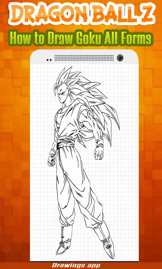 Learn how to draw Goku - Dragon Ball Z  Goku drawing, Dragon ball z, Goku  art drawings