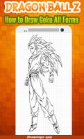 Poster How to draw Amazing goku's all Forms from DBZ