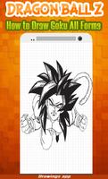 How to draw Amazing goku's all Forms from DBZ ภาพหน้าจอ 1