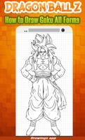 How to draw Amazing goku's all Forms from DBZ ภาพหน้าจอ 2