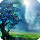 Fantasy Forest Live Wallpaper simgesi