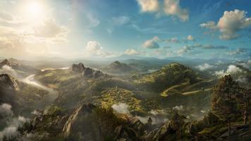 Fantasy Landscape Wallpaper imagem de tela 3