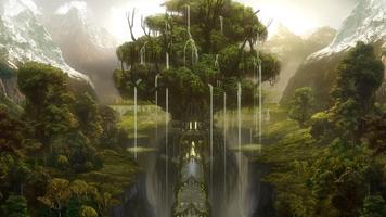 Fantasy Landscape Wallpaper Plakat