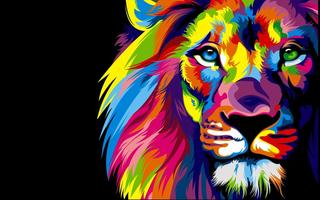 Lion Vector Live Wallpaper Affiche