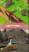 Dinosaur Adventure game Coco 5 पोस्टर