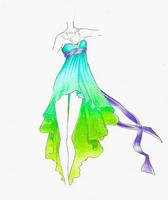 Dress Design Sketches Affiche