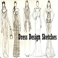 Trajes de diseño de vestidos Poster