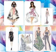 Dress Design Sketches Affiche